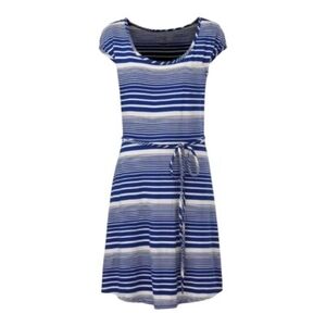 Blue and White Striped Dress